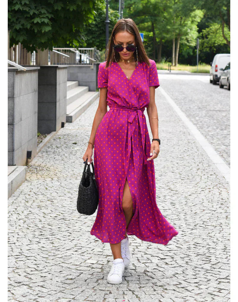Kristen | Robe Élégante À Décolleté En V