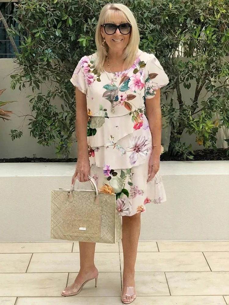 Émilie - Robe Maxi Florale Élégante