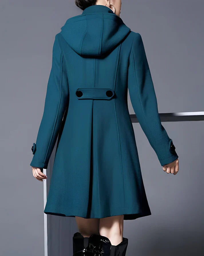 Molly | Manteau Élégant En Laine Avec Capuche