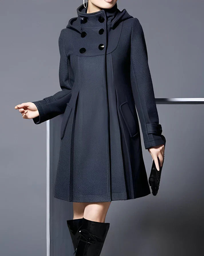Molly | Manteau Élégant En Laine Avec Capuche