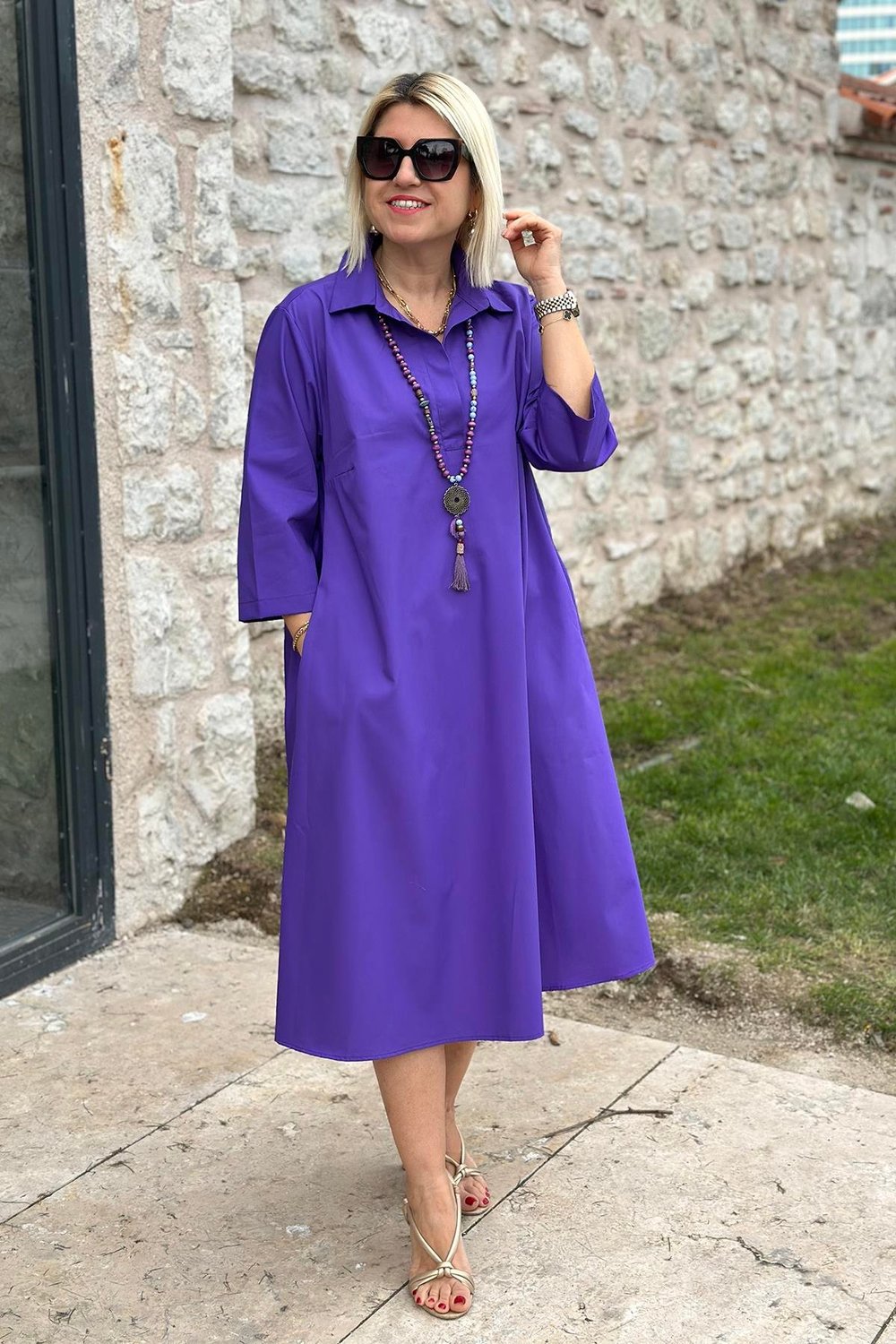 Élodie | Robe décontractée en coton