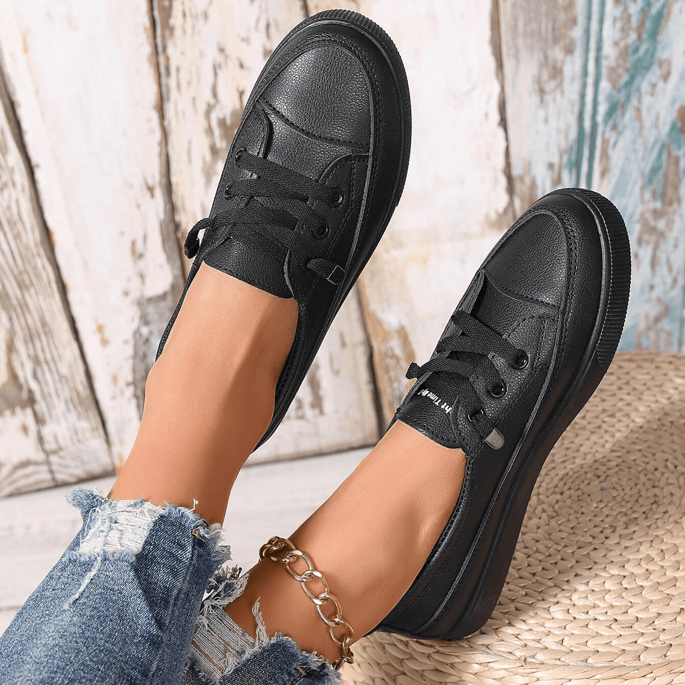 Dana | Chaussures Décontractées En Cuir Polyvalentes