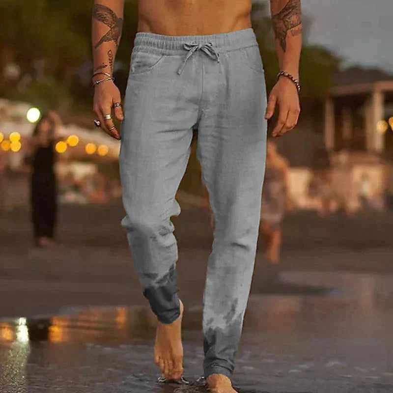 Kevin | Pantalon Décontracté En Lin Pour Homme