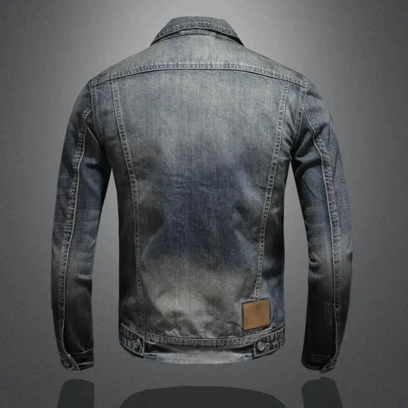 Claude Veste En Denim Rétro