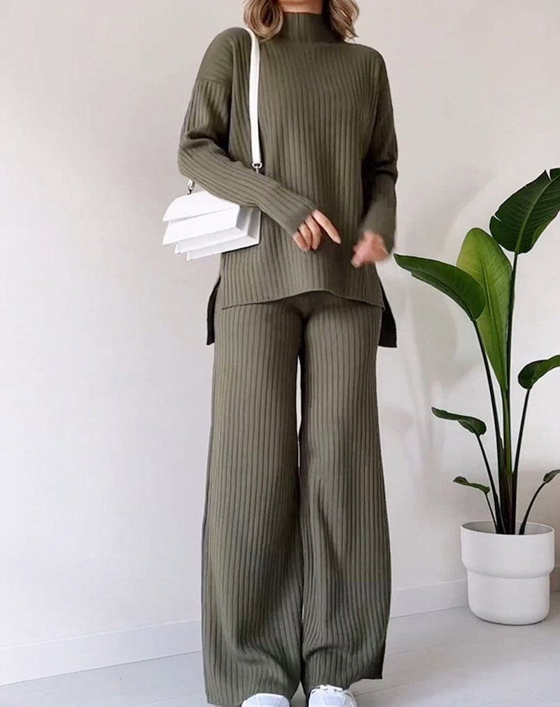 Eloane Ensemble Tricoté Décontracté Femme