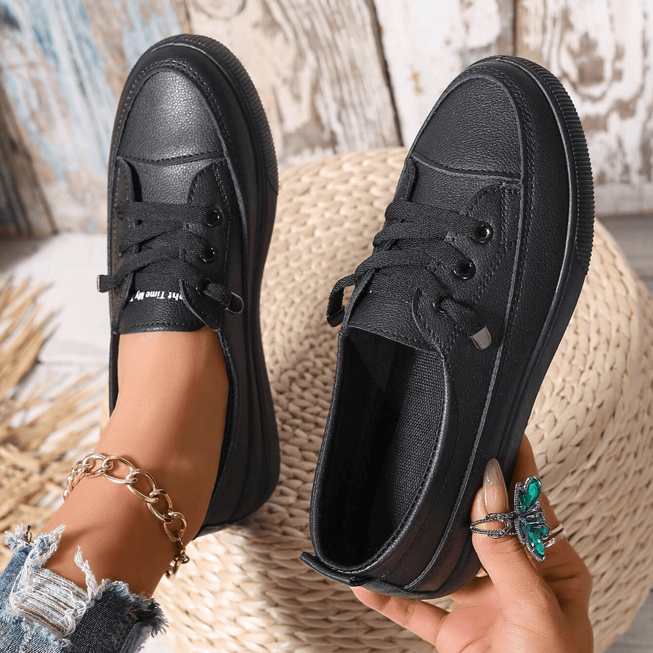 Dana | Chaussures Décontractées En Cuir Polyvalentes