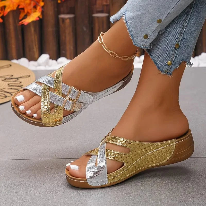 Ivanna | Mules Orthopédiques Brillantes