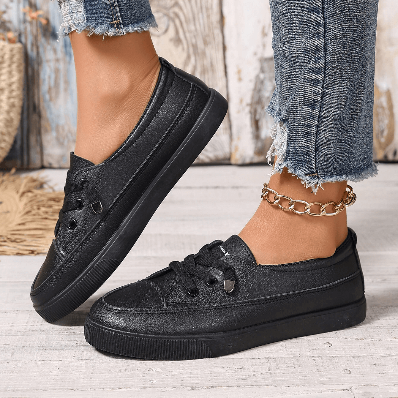 Dana | Chaussures Décontractées En Cuir Polyvalentes
