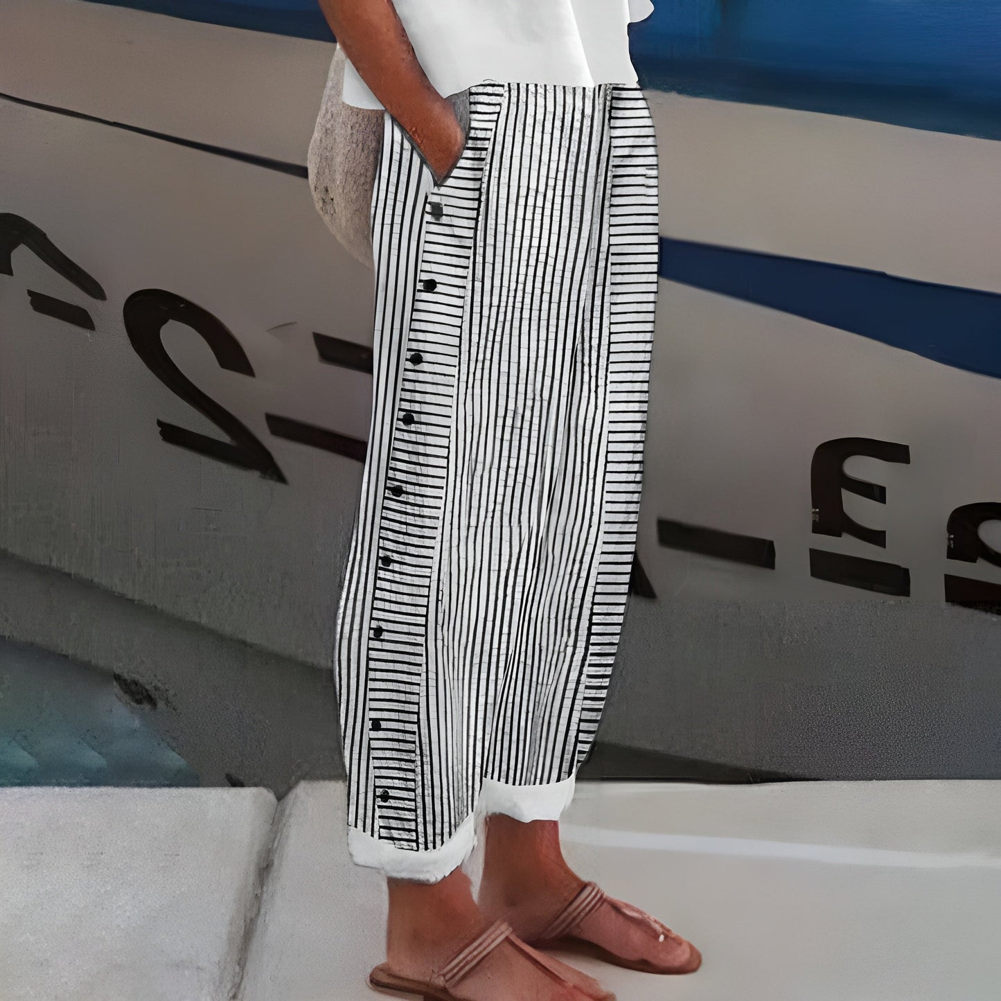 Inger | Pantalon En Lin Léger Pour Confort Quotidien