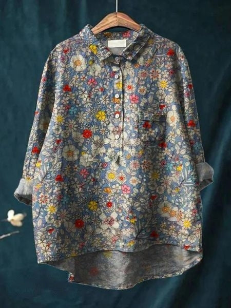Lila - Chemisier Floral Chic