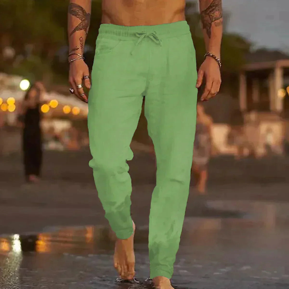 Kevin | Pantalon Décontracté En Lin Pour Homme