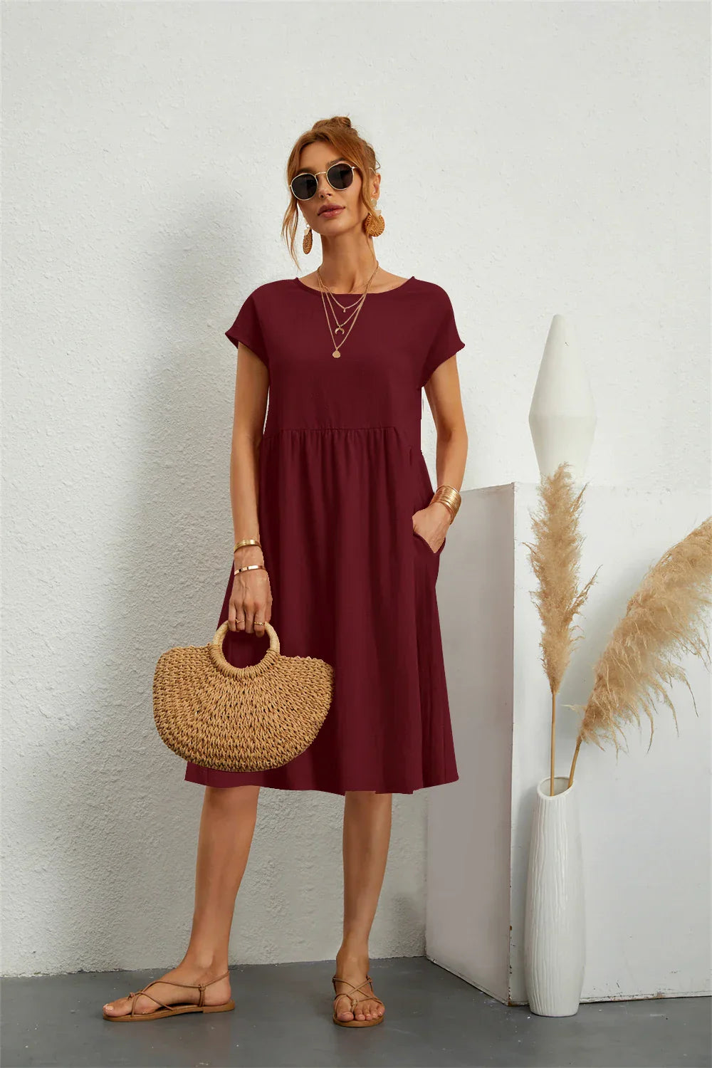 Charmaine | Robe Décontractée Avec Poches