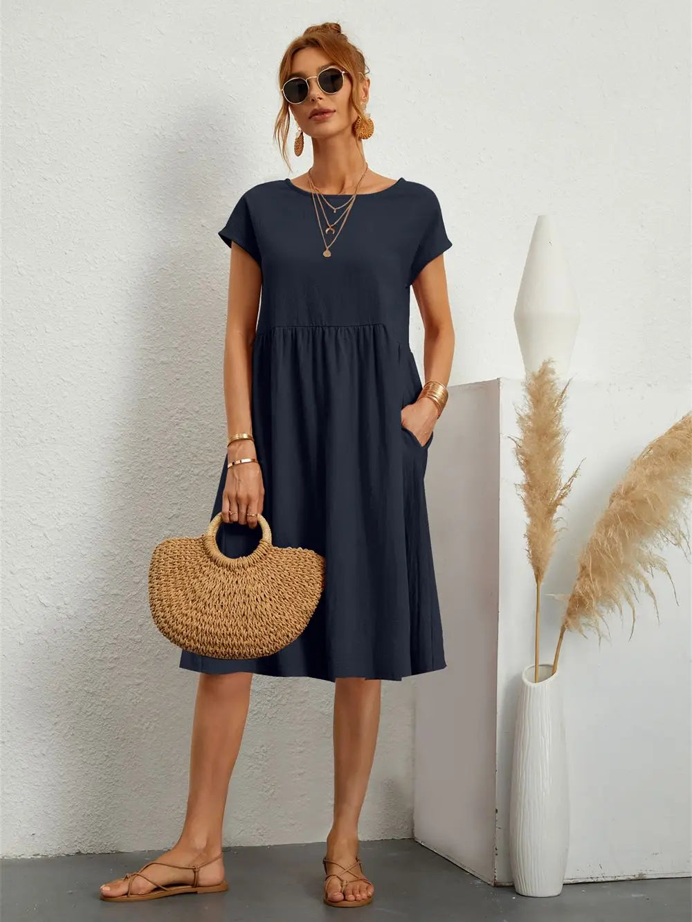 Charmaine | Robe Décontractée Avec Poches