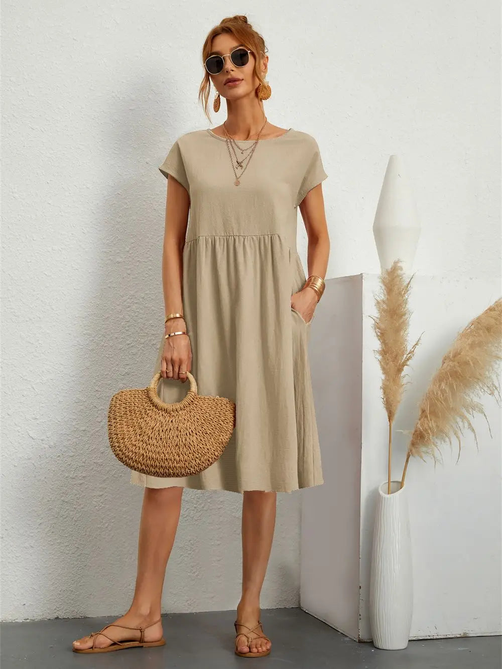 Charmaine | Robe Décontractée Avec Poches