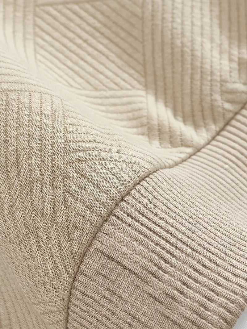 Oscar Pull Vintage à Zip avec Design Géométrique