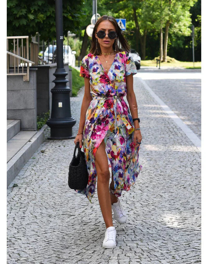 Suzanne | Robe élégante à col en V