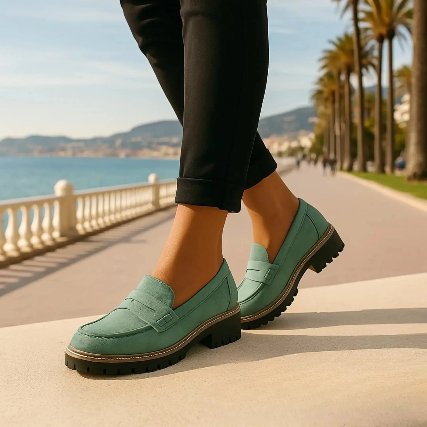 Nadia | Mocassins Intemporels En Daim