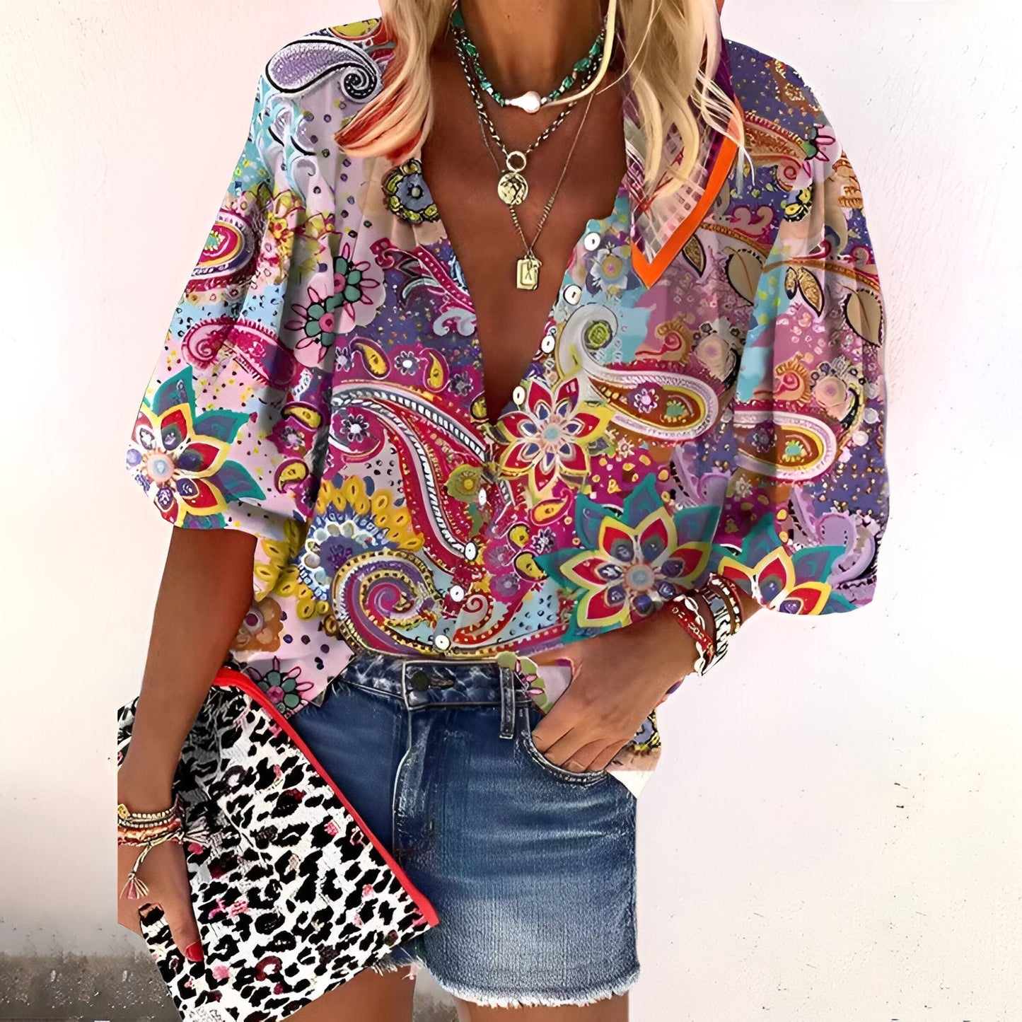 Sabine | Blouse Élégante et Confortable