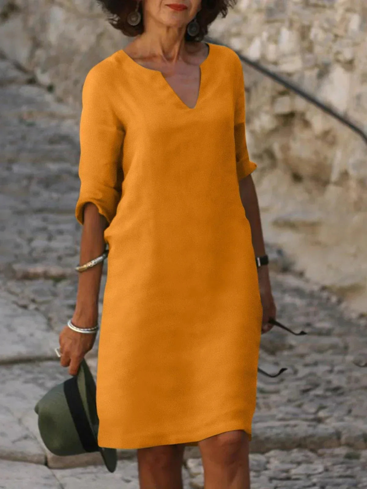 Josette | Robe Elégante à Décolleté En v