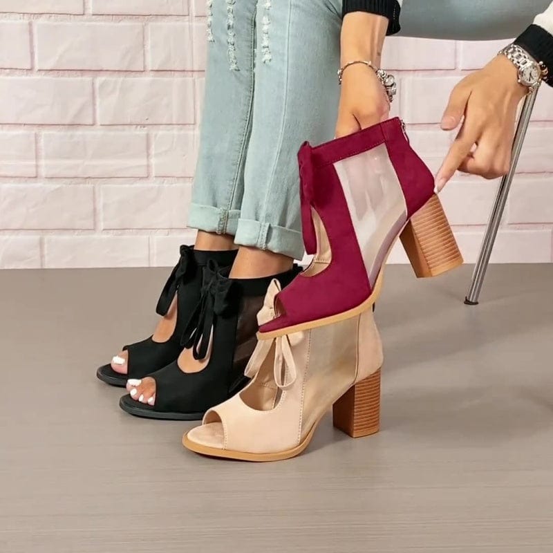 Coreen | Escarpins À Nœud Et Détails En Tulle