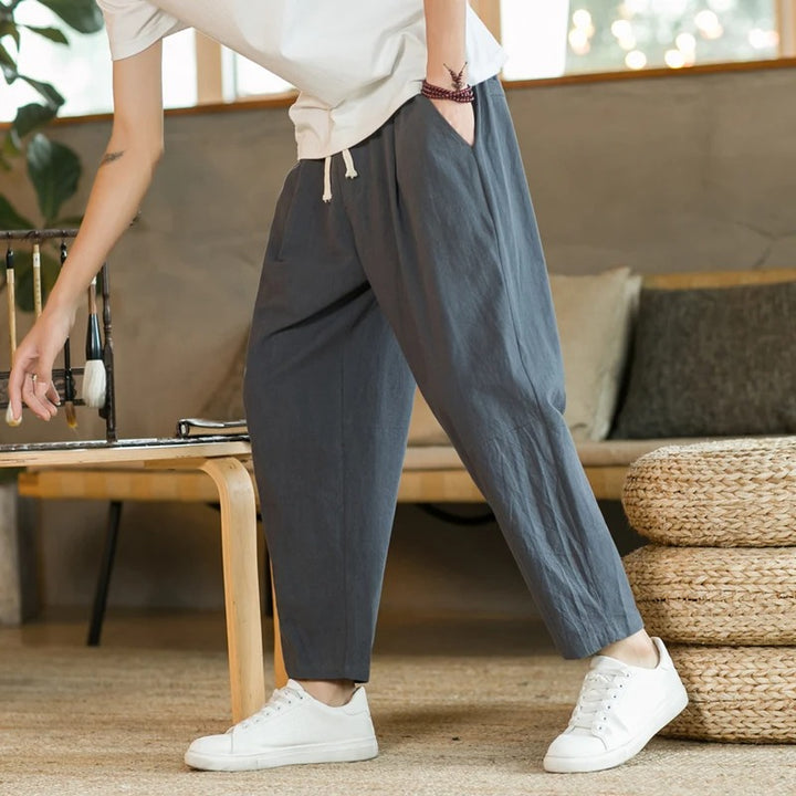 Phil | Pantalon Estival En Lin Léger