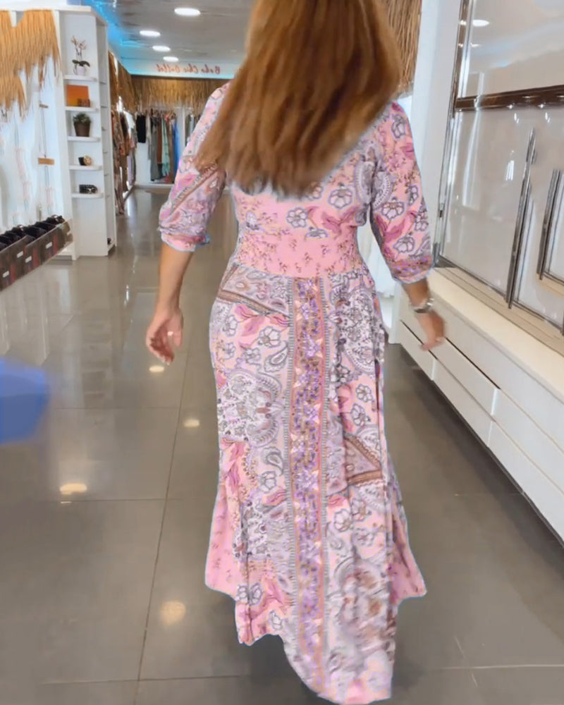 Millie | Robe Décontractée À Imprimé Élégant