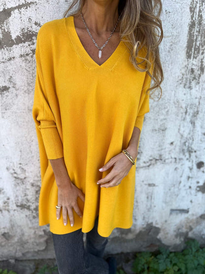 Céline | Pull Oversize Doux à Col V