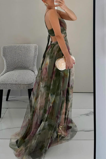 Amandine | Maxi-Robe Fluide À Imprimé Floral