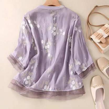 Isla | Blouse Brodée Légère