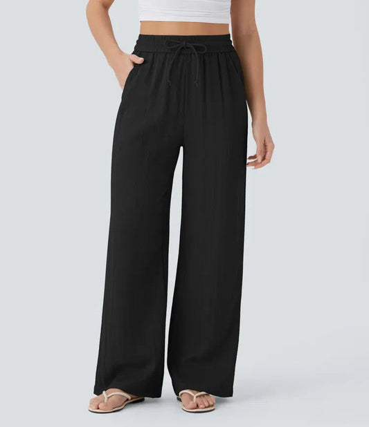Faida | Pantalon Large En Lin Léger