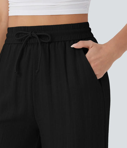 Faida | Pantalon Large En Lin Léger
