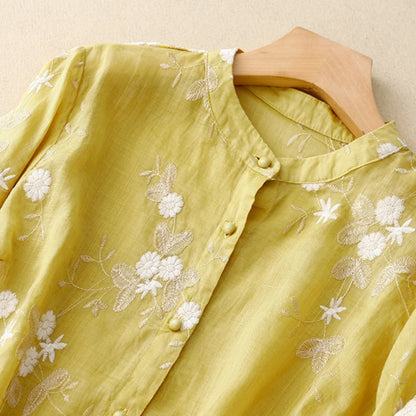 Isla | Blouse Brodée Légère