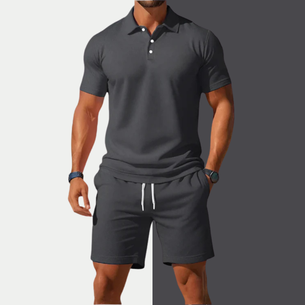 Sierra | Ensemble Polo Et Short Pour Homme En Tissu Léger
