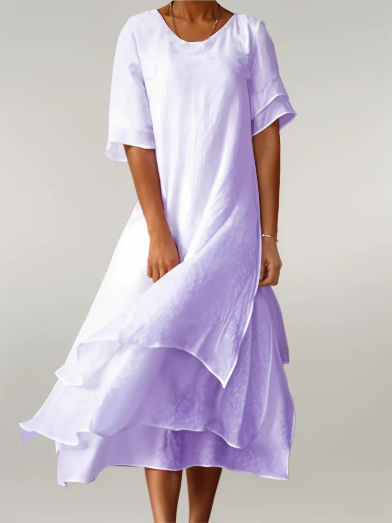 Isilde | Robe Longue Élégante en Coton