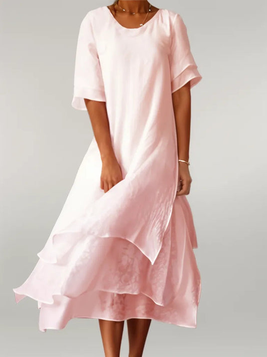 Isilde | Robe Longue Élégante en Coton