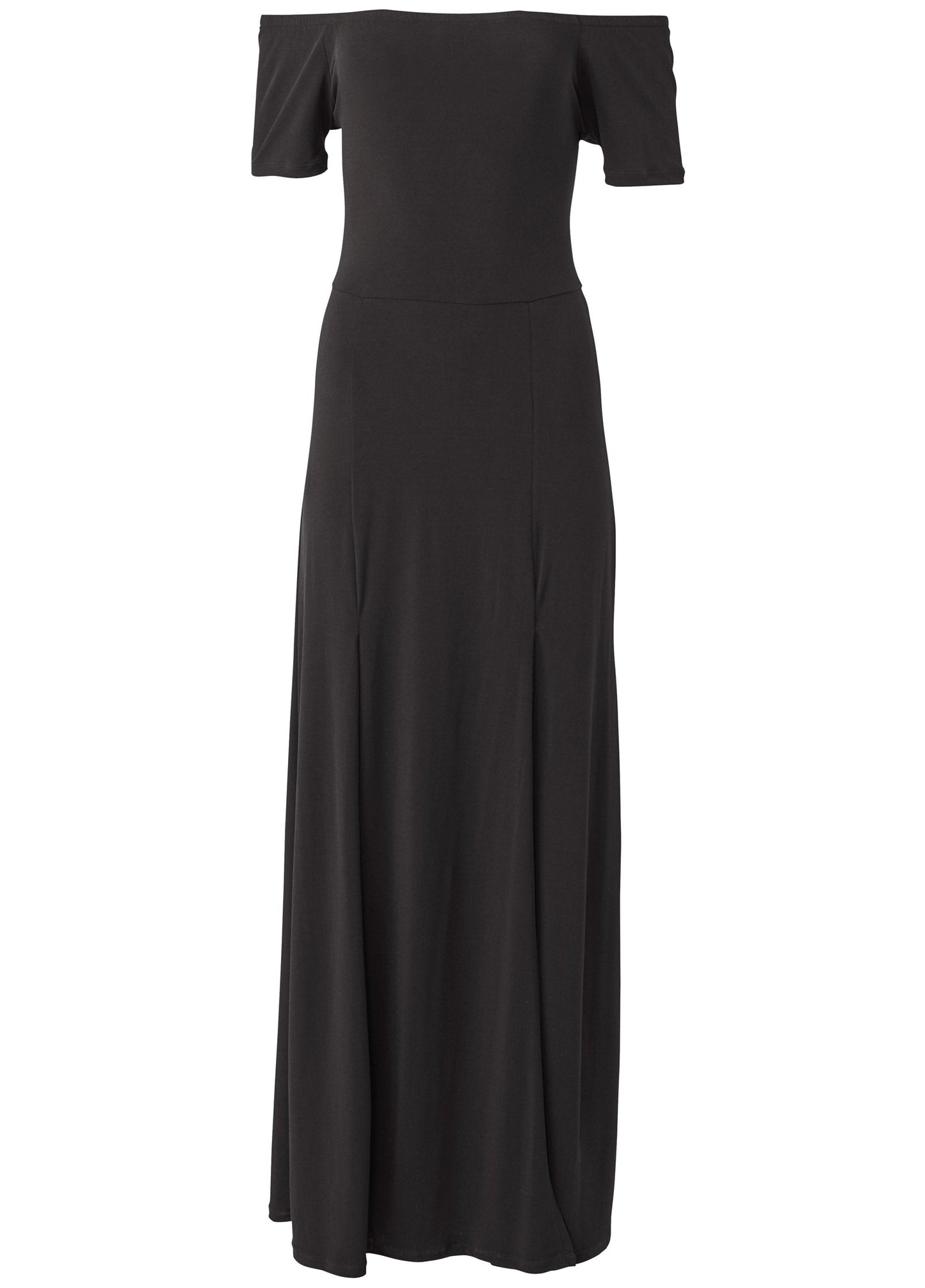 Slit Detail Maxi Dress - Black