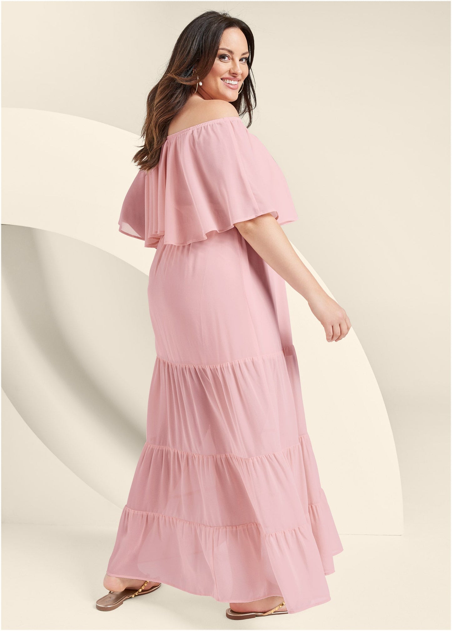 Tiered Maxi Dress - Blush