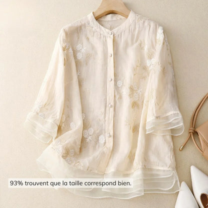 Isla | Blouse Brodée Légère