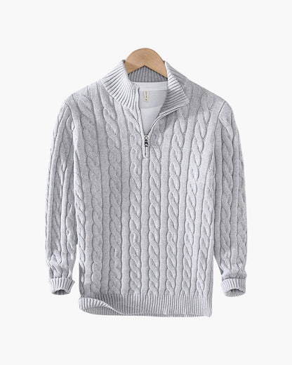 Vianney | Pull Zippé à Col Montant