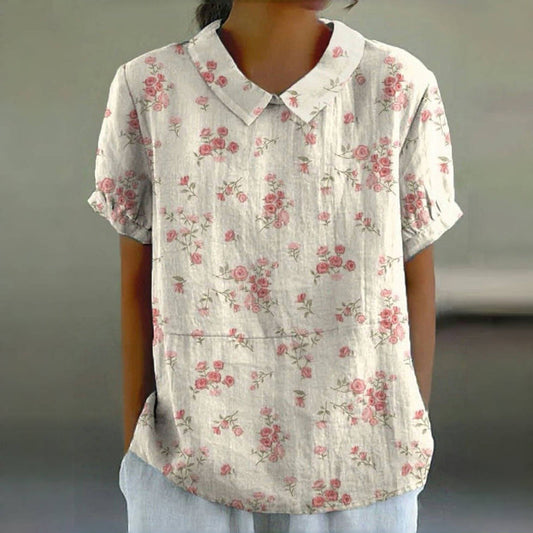 Élise | Blouse Vintage Fleurie