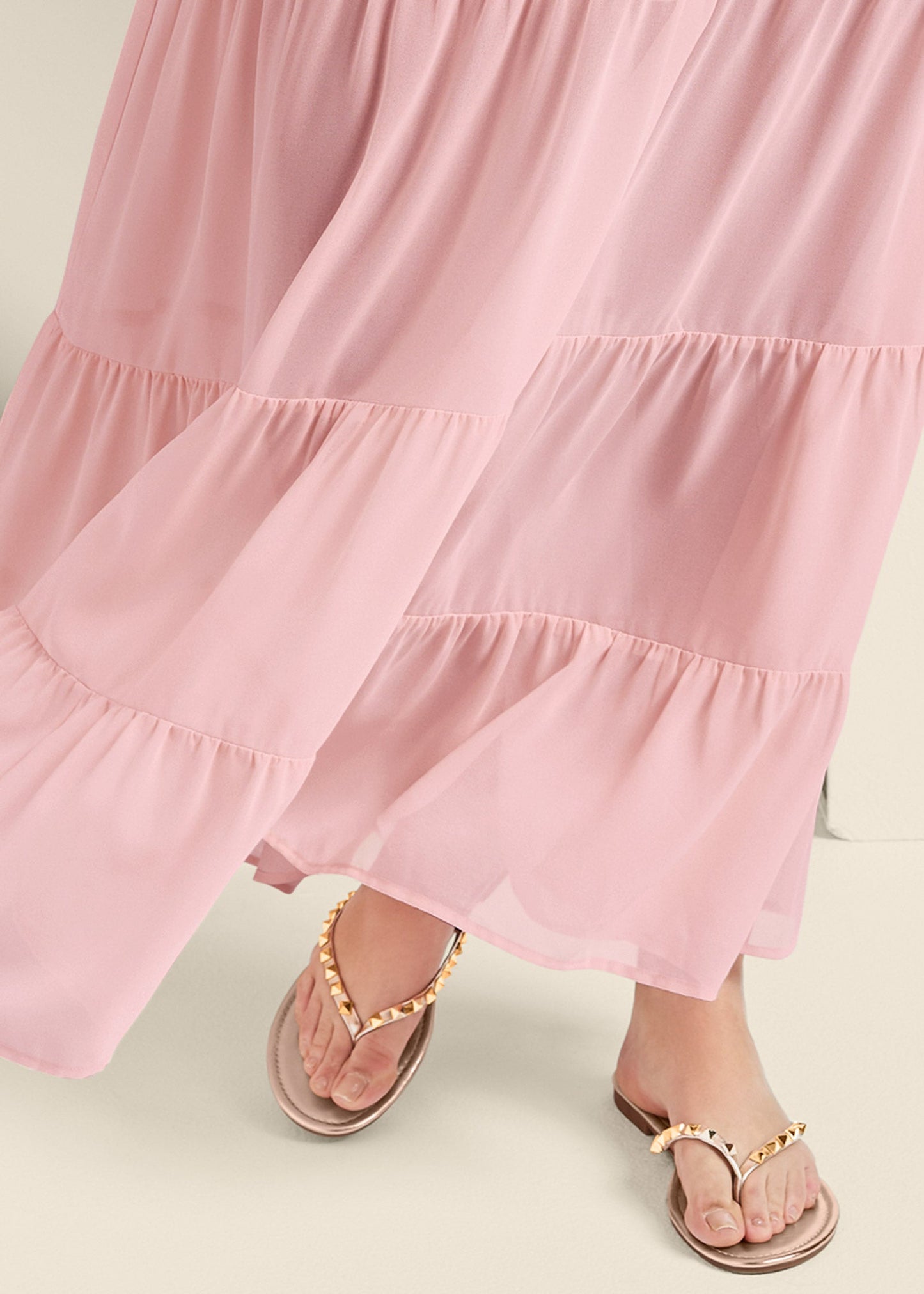 Tiered Maxi Dress - Blush