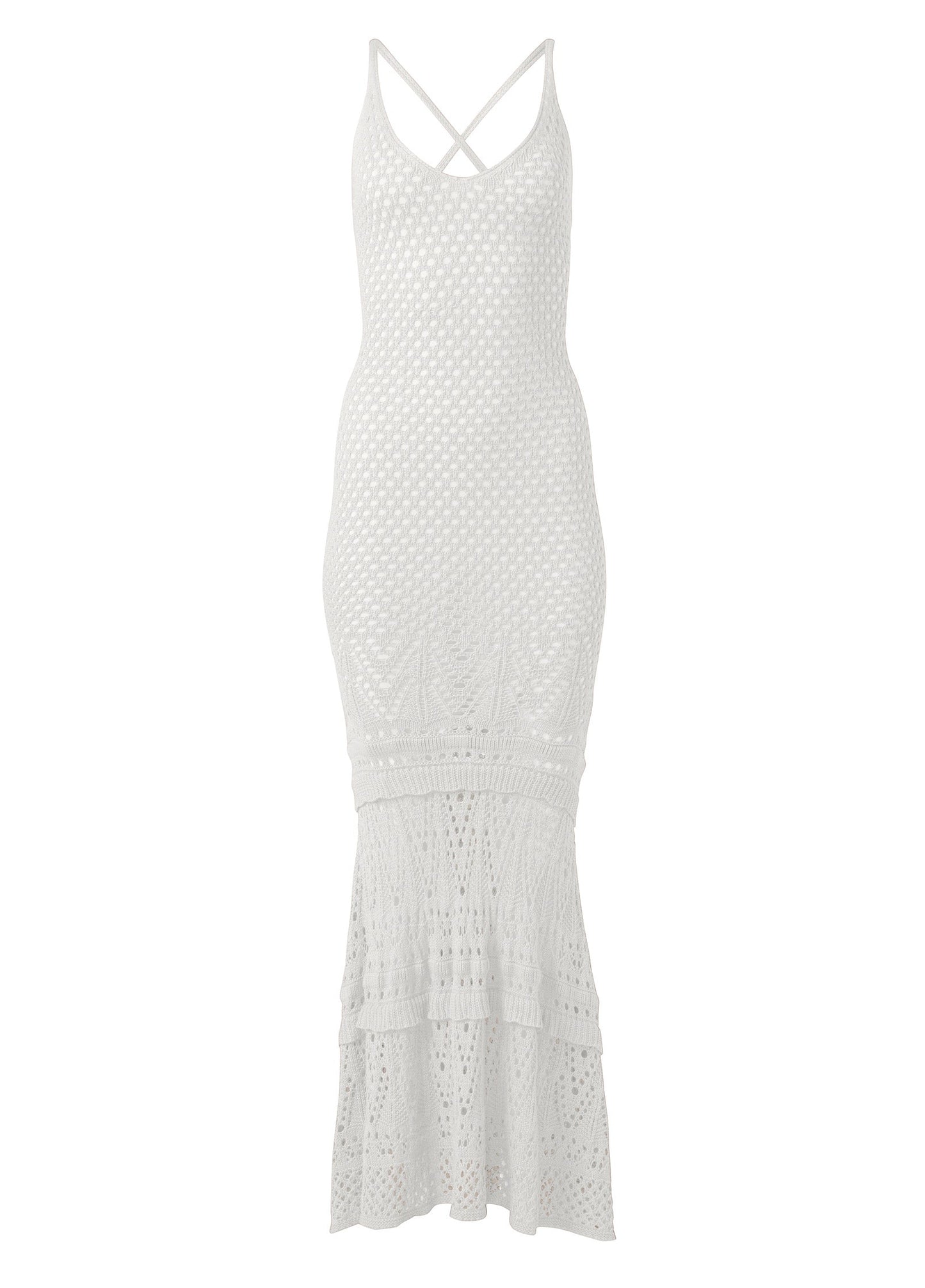 Crochet Tank Maxi Dress - Off White