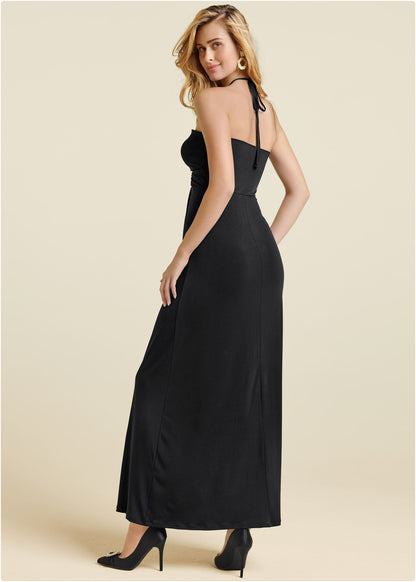 Convertible Maxi Dress - Black