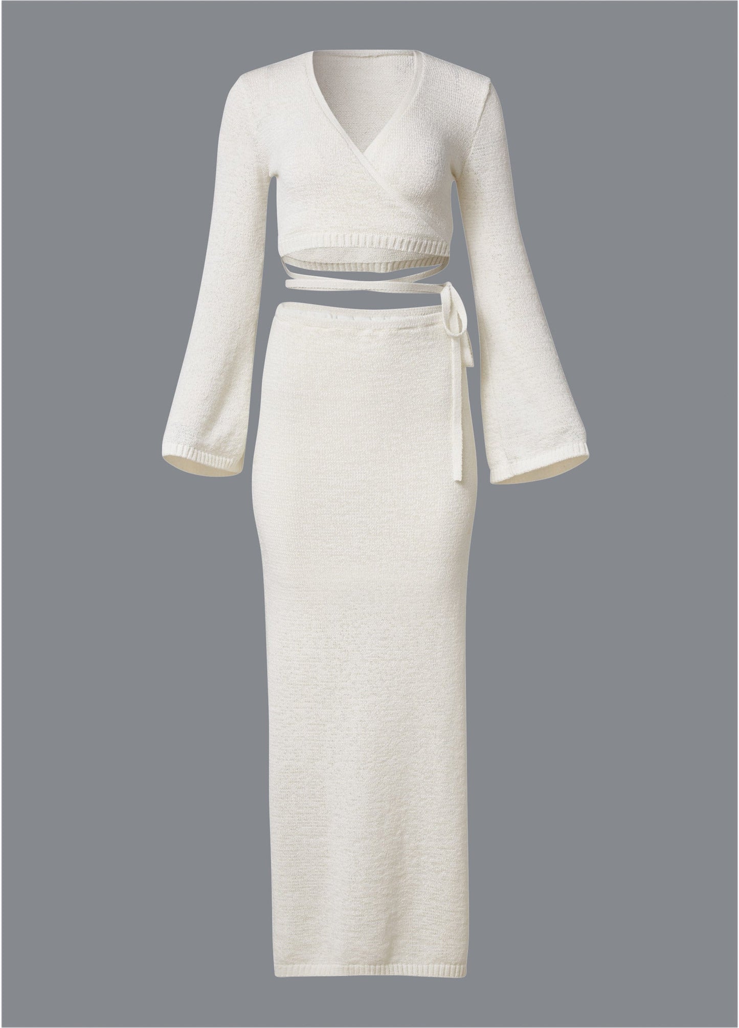 Two-Piece Sweater Dress - Off White