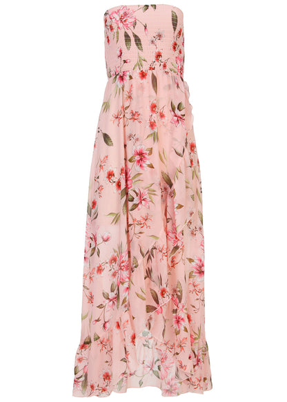 Strapless Smocked Maxi - Ethereal Floral