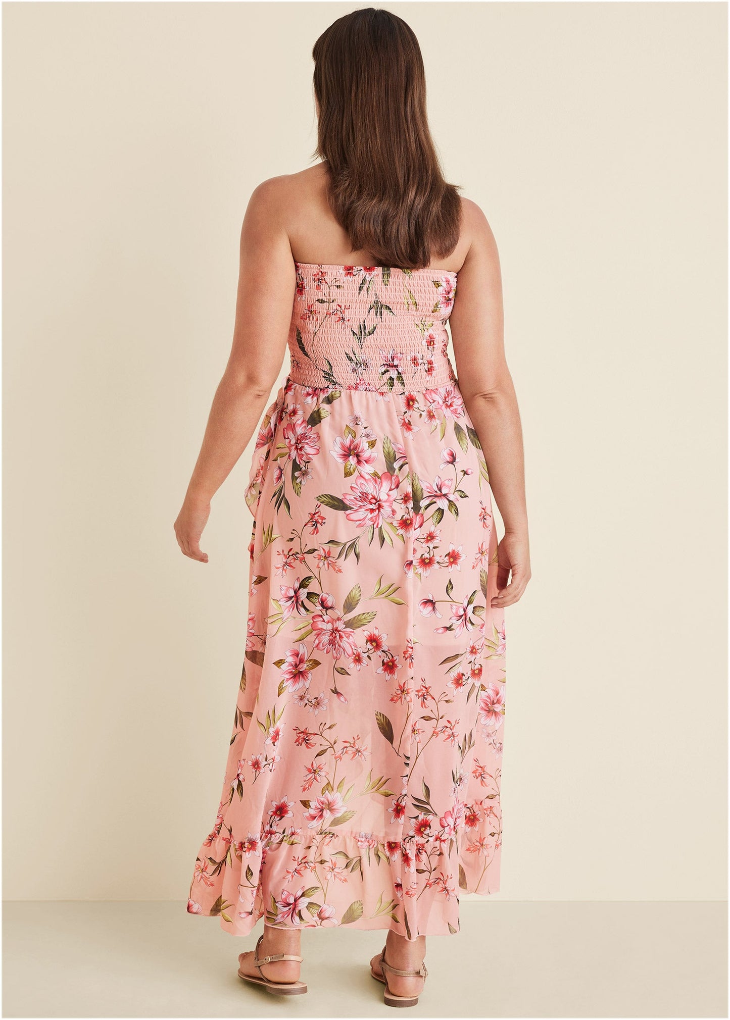 Strapless Smocked Maxi - Ethereal Floral