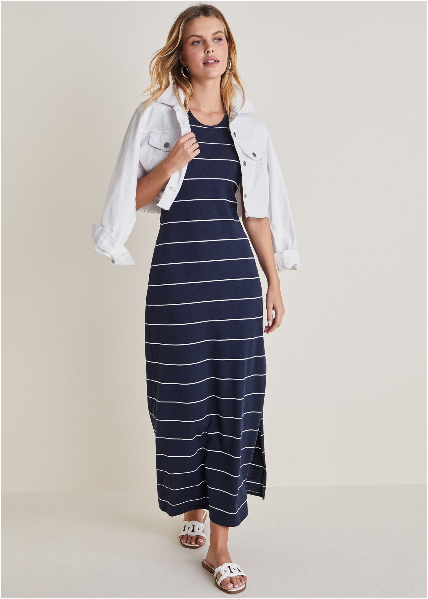 Tank Maxi Dress - Peacoat Combo