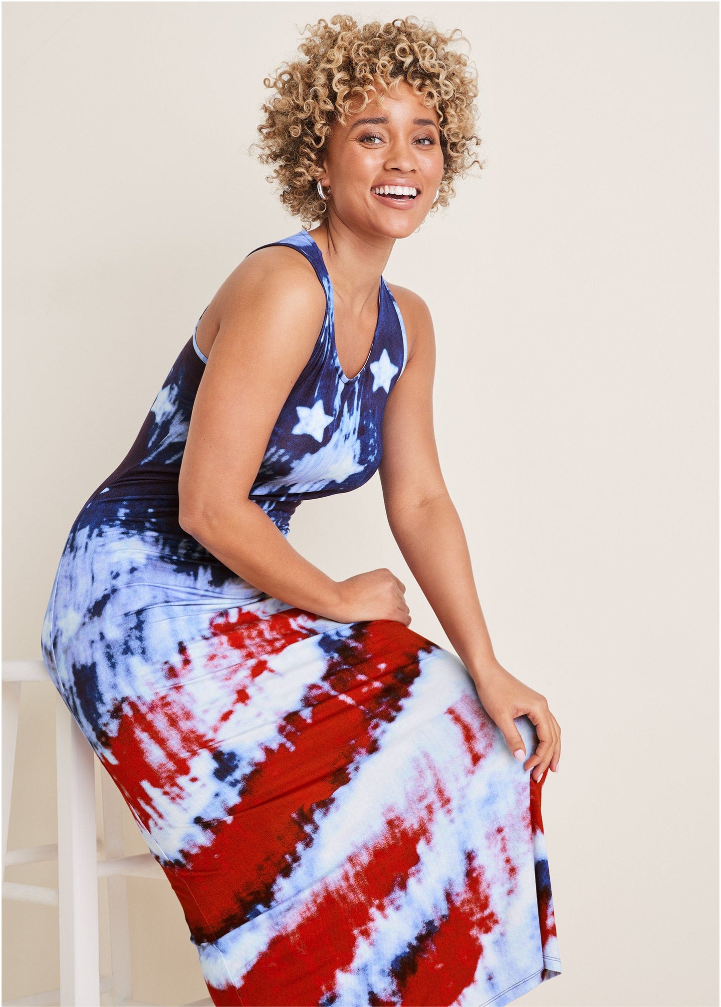 Tank Maxi Dress - Boardwalk Flag