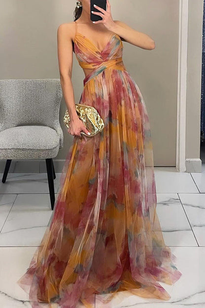 Amandine | Maxi-Robe Fluide À Imprimé Floral