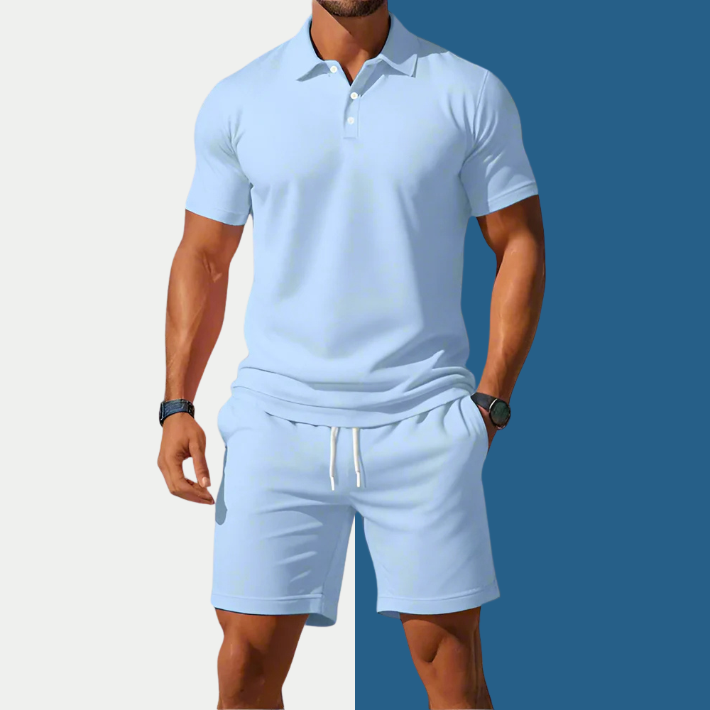 Sierra | Ensemble Polo Et Short Pour Homme En Tissu Léger